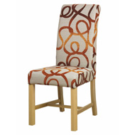 Dining Chair Fabric with Oak Frame